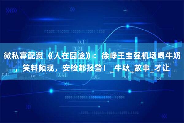 微私寡配资 《人在囧途》：徐峥王宝强机场喝牛奶，笑料频现，安检都报警！_牛耿_故事_才让