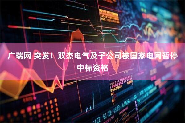 广瑞网 突发！双杰电气及子公司被国家电网暂停中标资格